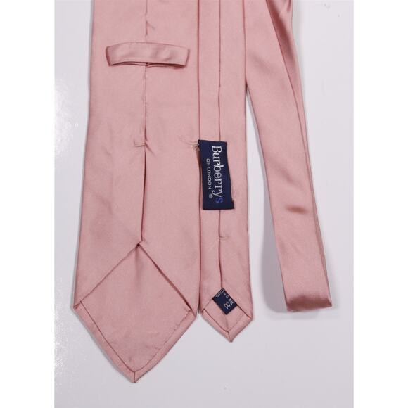 Burberrys of London Vintage Light Pink Silk Tie Necktie - Picture 4 of 6